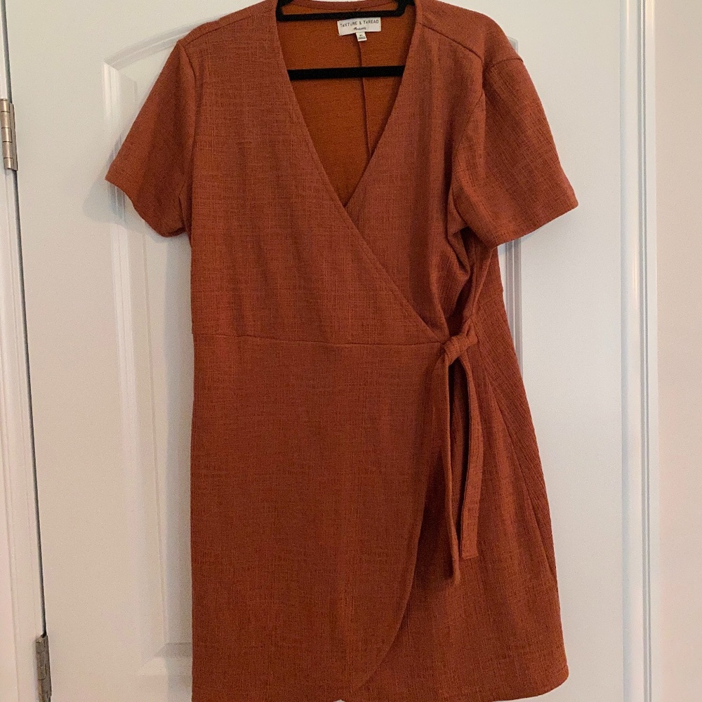 Burnt orange Madewell dress